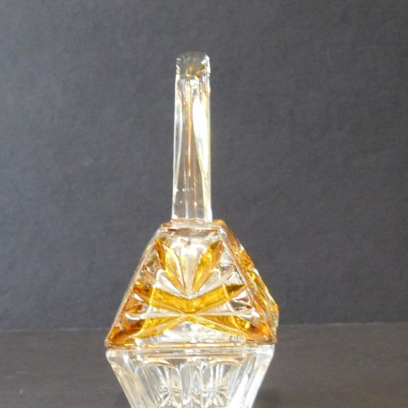 Crystal Amber Trinket Dish Gift - Picture 2 of 4